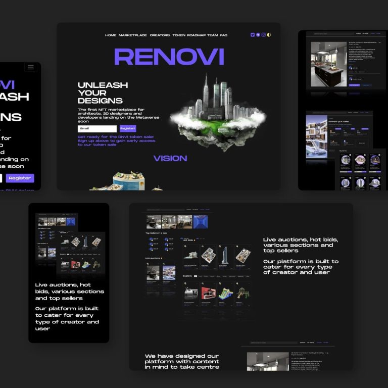 First NFT marketplace launched for designers Renovi digital marketplace