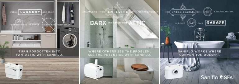 New Saniflo campaign wins praise Bathroom_Review_Saniflo Campaign