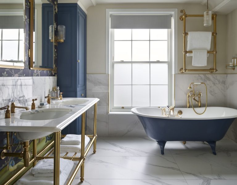 Bathed in blue by designer Ozge Caglayan Bathed in blue Drummonds Ozge Caglayan