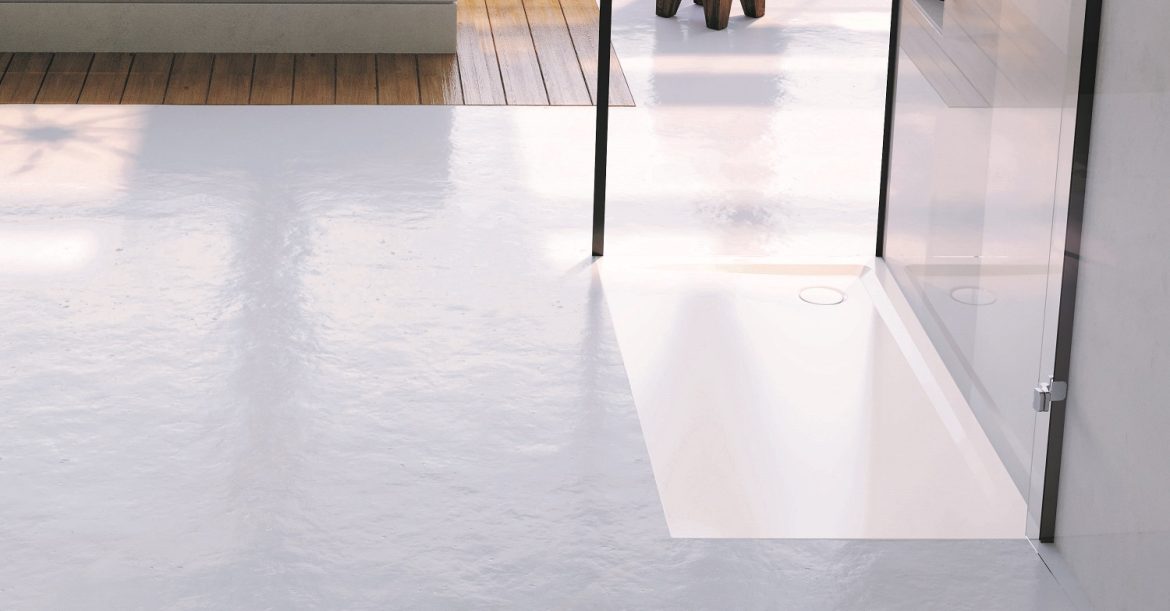 Bathroom Review Superplan floor-level shower