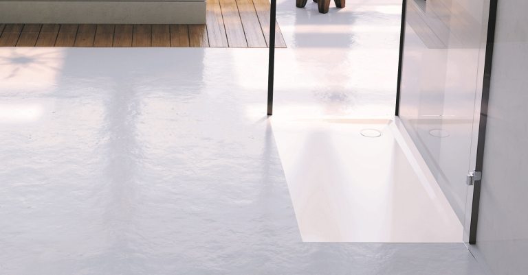 Bathroom Review Superplan floor-level shower