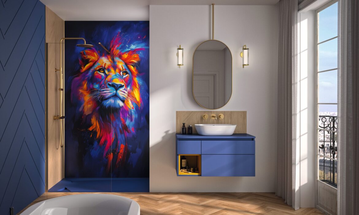 Lion shower focal point