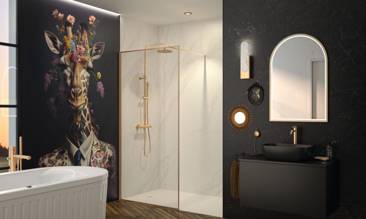 Solo Design gold, Giraffe Kinewall